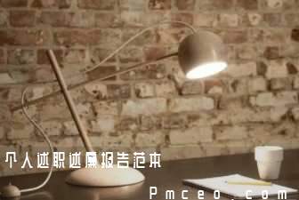 个人述职述廉报告范本