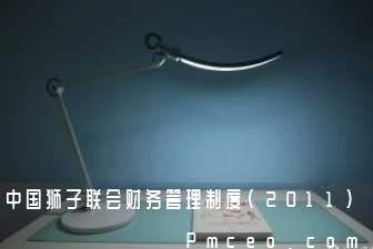 中国狮子联会财务管理制度(2011)